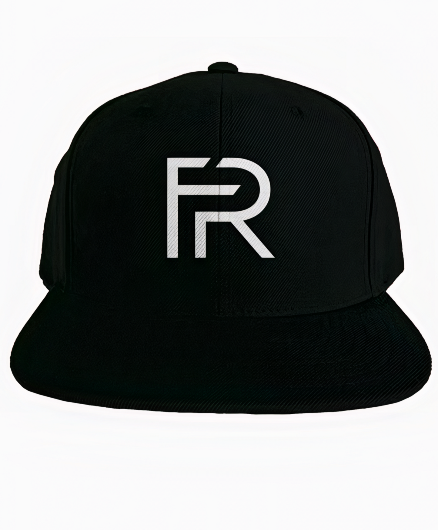 Black Focus Rich Clothing Snapback Hat with Embroidered FR Symbol Logo